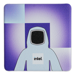 Intel Bunnyperson Square Magnet